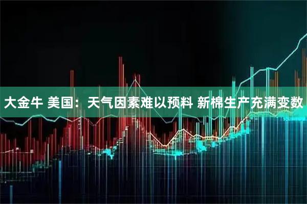 大金牛 美国：天气因素难以预料 新棉生产充满变数